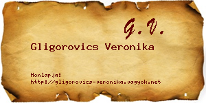 Gligorovics Veronika névjegykártya