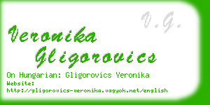 veronika gligorovics business card